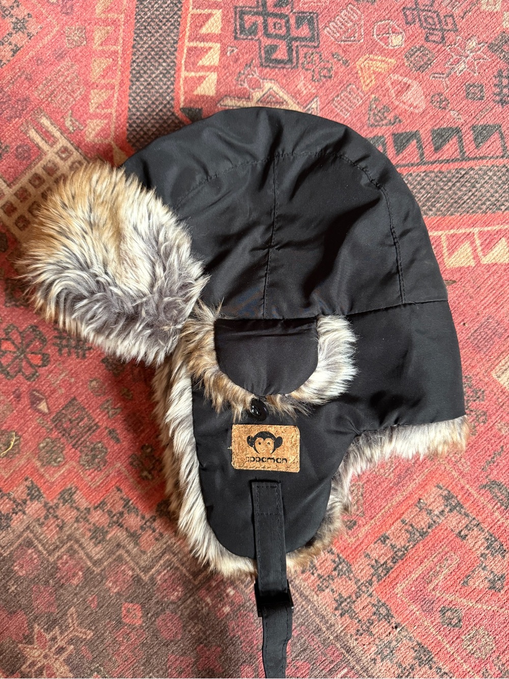 Kids Appaman trapper bomber hat with faux fur